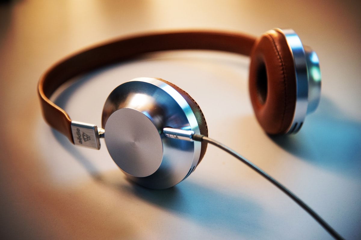 Over-ear headphones product shot