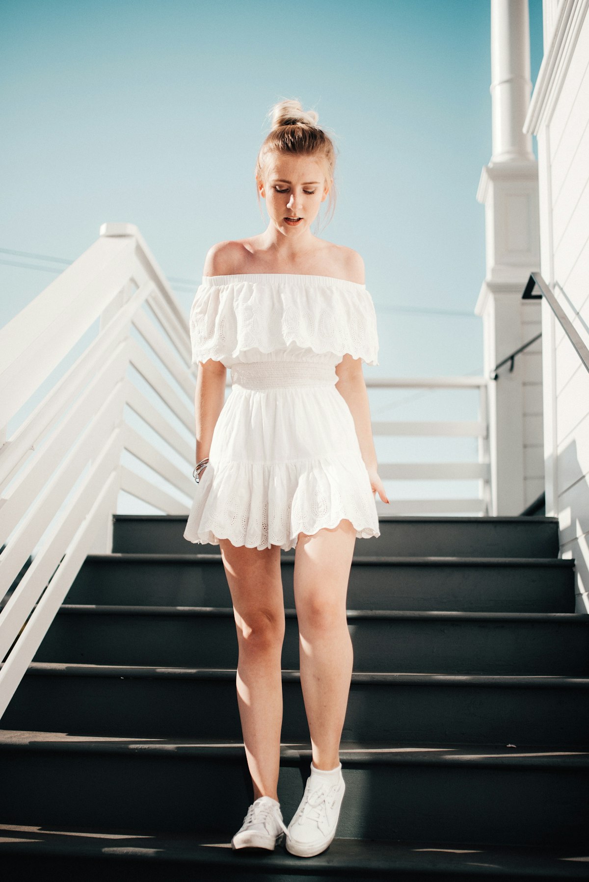 Evening dress styling