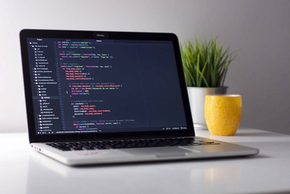 Creator workspace with laptop