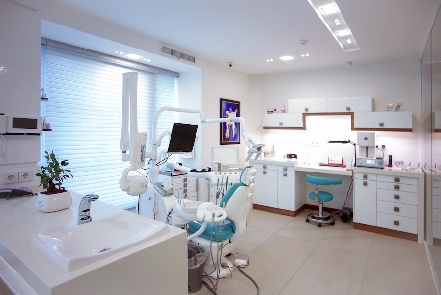 Calm modern dental clinic interior