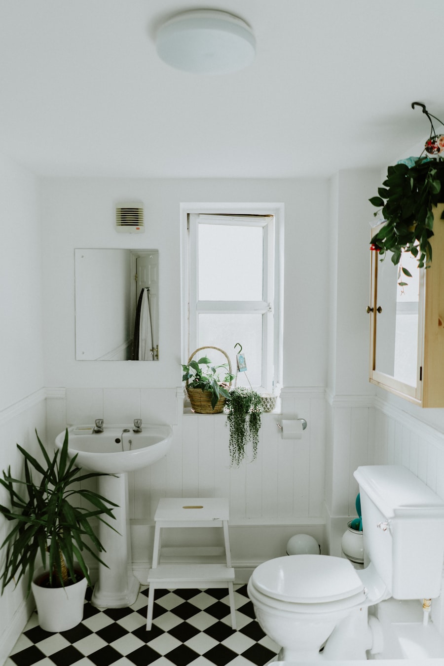 Modern bathroom plumbing with sink and fittings
